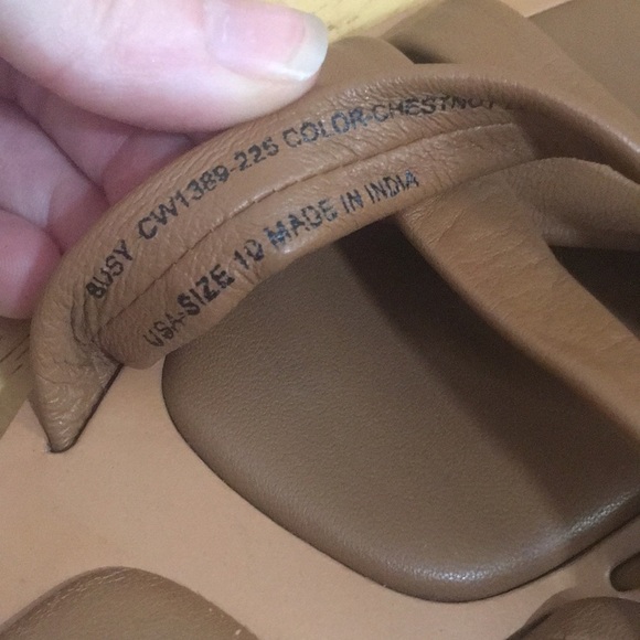 Crevo Busy Strappy Sandal Tan Sz 10 - Picture 4 of 8